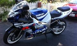 2002 Suzuki GSX 600R. Great condition, expertly maintained. Rebuilt motor (2000mi). Runs perfect, very fast--Yosh exhaust-race fender license plate relocator-custom turn signals--Ready for the track or just fun on the street-current registration