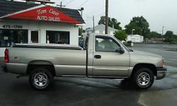 Tom Cater Auto Sales
2501 Tremainsville
Toledo, Ohio
www.tomcater.com
419 475-1700
LOW MILES 1 Owner
In Business Since 1984
$12,995
This Accident Free 1 Owner LS has;LOW MILES*4x4*V8*Longbed*Auto*A/C*Spray in bedliner*
Factory Chromes*CD Player*Tanoue