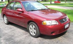 I have a 2003 Nissan Sentra 5 Speed (108,000 miles) for sale. It is great on gas, getting about 35 miles to the gallon. It is in good condition, it has one small rust spot on bottom of door which could easily be touched up but I don't have time to take it