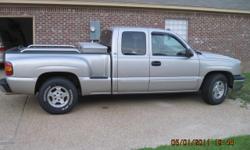 2004 Chevy Silverado LS- 1500, Step-side, Ext-cab- 4DR, Silver/Pewter -color, 5.3 V8-auto trans, 72,750 miles, Dual Exhaust, Factory Alum-Rims, CD w/factory XM radio, Tilt/Cruise, PWR- windows/locks/mirrors, Fuel economy controls on steering wheel,