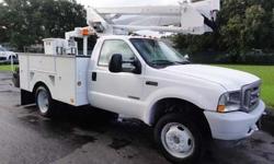 Stock# 58810
Bucket Truck
Chasis
Year/M/M:
2004 Ford F-450
A/C:
Yes
Odometer Reading:
148,351 Warranty Included
AM/FM Stereo:
Yes
Engine:
6.0L Power Stroke V8 Turbo Diesel
Transmission:
Ford Automatic
Speed:
4
Steer Tires:
225/70R19.5 70%
Drive Tires: