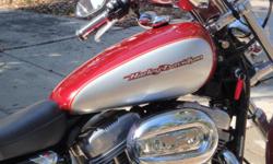 Red and Silver - Great Condition - Screamin eagle exhust - Harley Emblem on the side