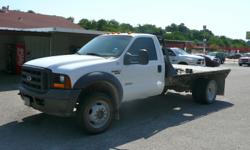 Call Richard at 972-302-4499
Call Anytime 24 / 7
$12,950.00 / Offer
2005 Ford F450 XL Super Duty 2WD Reg. Cab w/ 11' Flatbed
VIN# 1FDXF46P15EC57537
MILES 157,600 ( TEXAS TRUCK NO RUST OR CORROSION )
6.0L Powerstroke Turbo Diesel
Automatic Transmission