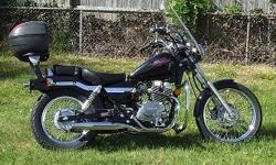 Selling a 2006 Honda Rebel Motorcycle, that is in good shape. Exact mileage 5,833. Tires in great shape. Everything works, new battery, new plugs, just serviced. Has minor flaws. Good starter bike or a great urban transportation. Clear title. Comes with