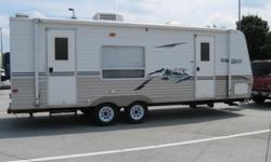 CAMPING TRAILER FOR SALE 2006 KEYSTONE SPRINGDALE 250 RKL Asking - $9,850.00 - 27 foot super clean travel trailer - Front walk around queen size bed/storage under it - Bathroom with tub and toilet, lavatory across the hall - two skylights - 1 slide