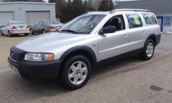 2006 Volvo XC70 Wagon, Metallic Silver with charcoal leather interior, automatic with winter mode, 2.5 liter 5 cylinder turbo, 156k miles, power windows, power locks, power heated mirrors, power heated memory seats, alloy wheels, tilt, cruise, sunroof,