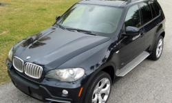 A 2007 BMW X5 4.8is with Dynamic cruise control, iDrive system-inc: on-board computer, 6.5" color display, (5) menus, controller, (6) programmable memory keys, Remote tailgate release, Anti-theft alarm system w/interior motion detector, Enhanced coded
