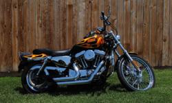 FOR SALE ? Asking $7950 or best offer
2007 Harley Davidson 1200XL Custom Sportster
CUSTOM-numbered-flame paint from the Harley Davidson factory,
#62 of 150, color is black, yellow, and red flames dripping with chrome,
Vance & Hines Short Shots Staggered