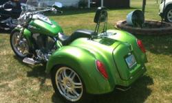 Why spend $25,000 (or more!) on a Honda Gold Wing trike when you can spend less than half that on a Honda 1300VTX trike. It was converted at a Honda dealership, so it was done correctly. The bike has less than 9,000 miles and, from personal experience, it