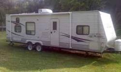 2008 Jayco - Jayflight - Camper that sleeps 6 people and can possibly sleep 8 if need be. Big Bedroom (Queen Size Bed/Closets/Stand for TV/Hook up for TV) - Kitchen (Gas Stove-Oven/Microwave/Cabinets/Drawer Space/Sink/Refrigerator/Freezer) - Dining Area