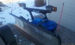 USED THREE TIMES, BORED ME. PAID 6100.00 FOR THIS PLOW, HAVE EVERYTHING IT TAKES TO PLOW FOR A 2008 OR NEWER CHEVY 1/2 TON, BUT FOR 400 DOLLARS YOU CAN PUT IN ON ANYTHING.
&nbsp;
