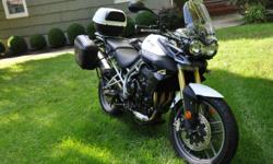 I am selling my 2011 Tiger 800 ABS.
Add-ons:
- Triumph OEM center stand
- Battery Tender connection
- Triumph OEM Clear protector for tank and frame
- Givi Monokey Saddlebags with Quick detach hardware
- Givi E300B Top Case
- PIAA Xtreme-white bulbs
-