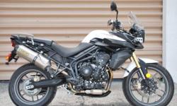 2012 Triumph Tiger 800 800XC ABS White Full Aero. MINT CONDITION. More details: louderness33@outlook.com
&nbsp;