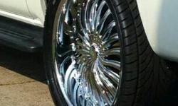 24 inch rims and tires like new. I bought them about 3 months ago.