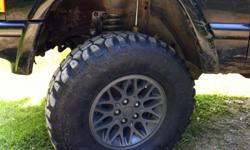 32x10.5x15 Mud Kings
lots of life left in them
with rims-newly painted
*NO TRADES