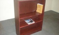 $65- 36" x 36" Cherry Wood Veneer Book Case 1/BC8809D