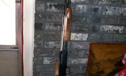 MOSSBERG 410 PUMP SHOTGUN (MODEL 500). CHAMBERED FOR 2 3/4 AND 3'' AMMO. FULL CHOKE ,VENT RIB, FOREAEM AND BUTT CHECKING, PADDED STOCK BUTT, 9 MONTHS OLD. CALL 561-924-3565