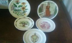 five avon collector plates no flaws