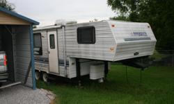 INSBRUCK 5TH WHEEL RV CAMPER 24 FEET LONG 1995 CLEAN AS A PIN, GREAT SHAPE, ATTACHMENT ON BACK TO HAUL CAMPING SUPPLIES. QUEEN SIZE BED. PRICED TO SELL.