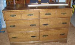 Medium Dark wood Dresser with wood framed mirror (not pictured) and Chest of Drawers - All for $125.00/obo... Contact 520 419-0358 or 520 297-7642