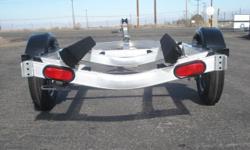 This Aluma Trailers Single Seadoo, Jet Ski Trailer PWC1 is 14FT Long, and 63 Inches Between The Fenders, Has a GVWR of 1,500 Lbs, A Payload Capacity of 1,255 Lbs, A Single 1,500 Lbs Axle, Tie Down Rings, Torsion Axles Suspension, 12 Inch Radial Tires with