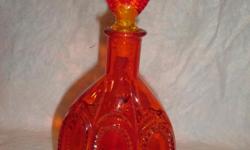 13 inch tall Amberine/Fenton Glass Decantor
&nbsp;
&nbsp;
no websites.............you pickup or you pay for packaging and shipping
&nbsp;
&nbsp;
100.00 or best offer all reasonable offers will be reviewed