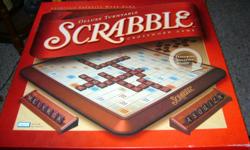 PARKER BROTHERS * SCRABBLE CROSSWORD GAME WITH DELUXE TURNTABLE **
EVERYTHING IS BRAND NEW IN THE BOX OPENED 1 TIME TO PLAY BUT NEVER GOT A CHANCE
TO ALL PIECES ARE THERE .. A MUST GAME TO HAVE FUN .. E-MAIL ME OR CALL FROM ANY WHERE THXX
