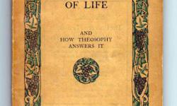 A 1911 COPY of The Riddle of Life and How Theosophy Answers it: by Annie Besant. The book is in fine condition for being 101 years old, pages do have foxing and crease on back. Has four colour plates spine is perfect. Published in London.
&nbsp;
Price