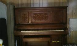Kimball upright from early 1900's. &nbsp;Needs tuning. &nbsp;$150.00 and you pick up. No longer have bench.