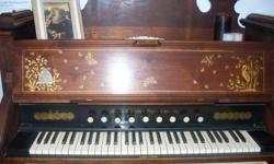 Beautiful Antique Pump Organ
Has amazing deisigns of Beehive and a Crane (bird)
Plays great
Good condition
It is a steal at $750