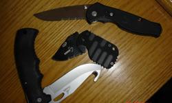 -SOG FLASH II-assited opening- $25.00
-BOKER biscuit-small pocket-$10.00
-Gerber guthook-hunting-$20.00
Excellent shape
Northwest PA, Erie
CALL ONLY 814.864.8210