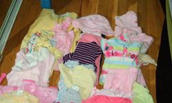 Baby cloths 6-9 months all are lightly used there is 15 diff outfits snowsuit pjs and much more.