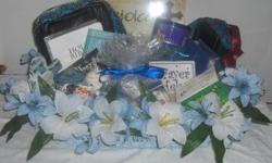 This gift basket is a very special one. It signifies the everyday Christian walk of life. It has very significant items in its contents like Natural Green Tea with a scripture on each tea bag, a Coffee/Tea Mug with the Lord's Prayer on it; sugar free