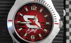 BRAND NEW-LADIES' DALE EARNHARDT JR. BRANDED #8 RED FACE WATCH IN BOX. WATCH HAS LUMINOUS HANDS AND MARKERS.....MSRP- IS $49..
YOURS HERE FOR $14 + FREE BATTERY- SHIPPING AVAILABL......QUESTIONS CALL 561-558-2700.
WE KNOCK THE COMPETITION BECAUSE WE ONLY