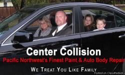 Center Collision is located at 1111 Center Street, Tacoma, Washington.
Center Collision provides quality service by people you can trust.
? Automotive Collision Service
? Guaranteed Repairs
? 30,000 sqft. Secured Facility
? Auto Body Repairs
? Insurance