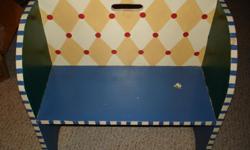 Child's size handpainted bench.&nbsp; $75.00
CASH ONLY
If interested, call (940) 691-1172