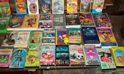Up for sale are assorted Children's VCR Tapes.
There is in the mix, Madeline, Winnie the Pooh, Buzz Light year, Dinosaurs and more. See picture. They are all in good condition.
This could either be cash and carry or if you have a Paypal account, we can