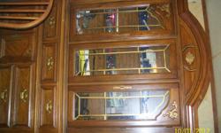 All wood china hutch. In great condition. Please call -- or --.