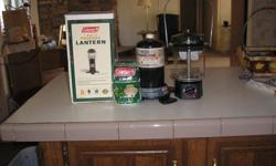 Coleman 2 Mantle Propane Lantern with 1 bottle propane and 1 set of spare mantles. $15, cash only. Call 904) 703-5242