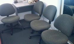 (4) Green rolling computer chairs, nearly new. $35.00 each. Call Ellen at 706-865-7134 or Don at 706-318-7565