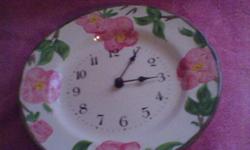 Franciscan Desert Rose Kitchen Clock. Family heirloom. Excellent condition.