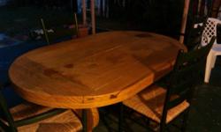 Beautiful dining room table with 4 chairs. See photo (sorry its a little dark) it is very nice. you can come see it - I am near Southern and Olive. Thanks