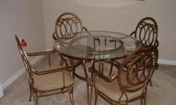 44" Glass top table with 4 chairs for sale. Great condition!!
Cash only. Thank you.