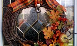 Fall wreaths made your way for $ &nbsp;25.00 &nbsp;--