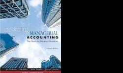Financial & Managerial Accounting
Jan Williams, Sue Haka, Mark Bettner, Joseph Carcello
Edition: 15
Retail Price: $209.45
ISBN: 0073526991
ISBN-13: 9780073526997
Publication Date: 2009-01-30
Format: Hardcover
Pages: 1264
Inludes the McGraw Hill Connect