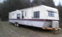 This is a 35 ft Fleetwood Terry Resort 1989 RV. I have owned it since 07. Since that time it has been at a campground which where it was purchased from. It has not been used for a lot of travel. It has 4 bran new tires. The roof was just repainted last yr