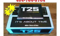 Original T25 by Shaun T Workout Set
All DVDs, the workout guide & the meal plan.
Give me a call as soon as you can. [4|0|4 7|6|4 8|7|0|4]
I would be happy to ship it to you via PayPal If you are not in the local area to meet
I have shipped to about 12