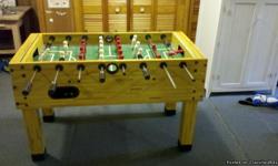 Sportcraft - Sturdy and solid Foosball Table. Rods and players are in excellent shape. Scoring component was damaged and removed.