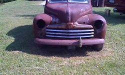 1946 Ford four door with flat head v/8 engine. No title did not run it for about two years.