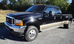2002 Ford F350 Crew Cab 4x4 dually Lariat 7.3L loaded Automatic with 133k original miles heated leather seats, Crew Cab,Long box 4 door One Owner, Great condition never smoked in never wrecked no dents dings or scratches. -Single owner tuck has Tow Pkg.